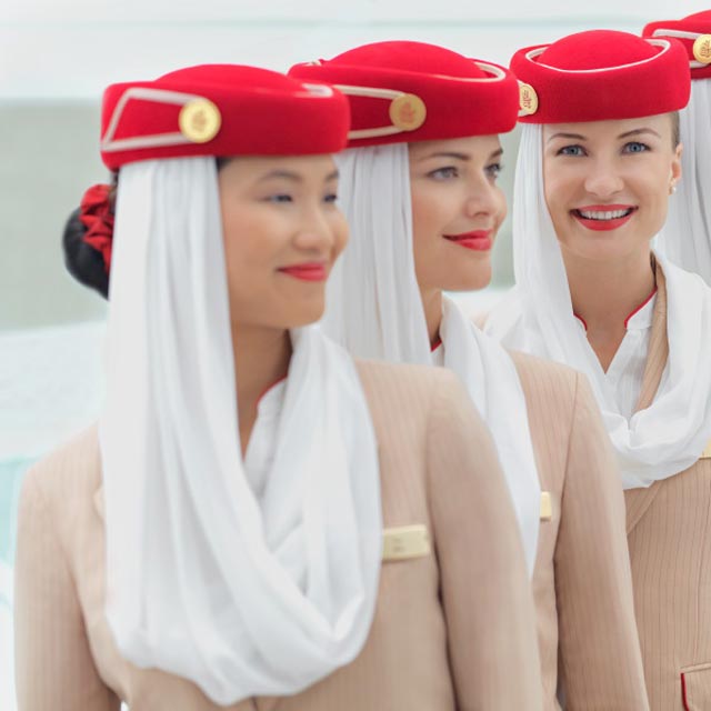 Tripulantes de cabina Emirates
